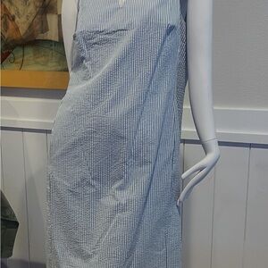 Anne Klein Light Blue Striped Mini Dress